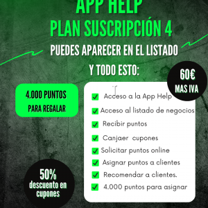 PLAN Nº4  de 4000 puntos  60€ mas IVA