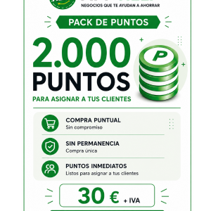 PAQUETE Nº2 DE 2.000 PUNTOS
