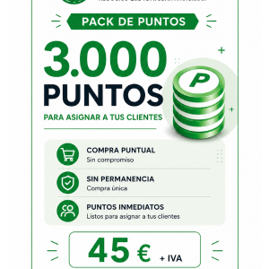 PAQUETE Nº3 DE 3.000 PUNTOS   45€