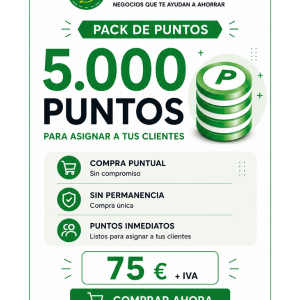 PAQUETE Nº5 DE 5.000 PUNTOS 75€