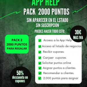 PAQUETE Nº2 DE 2.000 PUNTOS