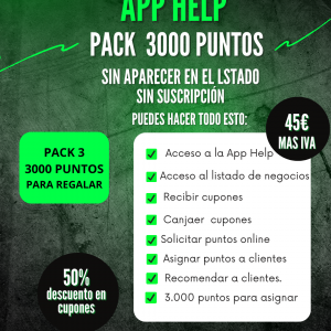 PAQUETE Nº3 DE 3.000 PUNTOS